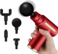 Massage Gun SY-720 Handheld Electric Deep Tissue Percussion Muscle Massager, With 4 Heads & 6 Speeds. 