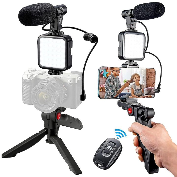Vlogging%20Video%20Making%20Kit%20For%20Mobile%20Phones%20-%20Model%20AY-49%20-%20Tripod%20Kit%20With%20Microphone%20And%20Light%20-%20Flexible%20Tripod%20-%20All%20in%20One%20-%20Better%20Sound%20And%20Lighting%20Indoors%20or%20Outdoors.%20-%20Image%203