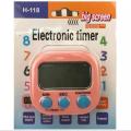 Digital Electronic Kitchen Timer | Multipurpose Digital Display Countdown Timer | H-118 Big Screen Electronic Timer. 
