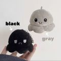 Cute emoji cartoon flip face octopus pendant student couple gift plush doll octopus key Shan Ting. 