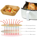 JINMY 200Pcs Air Fryer Paper Liner, Non-Stick Disposable Air Fryer Liners, Square Paper, Parchment Paper for Baking. 