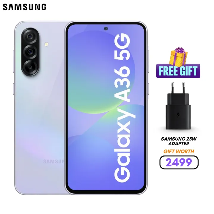Samsung Galaxy A36 5G (8GB/256GB) | 6.7" sAMOLED 120Hz Display | Snapdragon 6Gen 3 | 5000mAh Battery