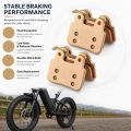 2 Pairs Durable Metal Bicycle Disc Brake Pads High-Performance Long-Lasting E-bike Brake Pads Easy To Install Lightweight Replacement Brake Pads for Ridstar Q20/ Q20mini/ Q20 Pro/ Mn26/ H20 Pro/ Dc26 Electric Bikes E-Bike Brake System Use. 