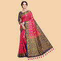 Woven Banarasi Cotton Silk Saree For Women. 