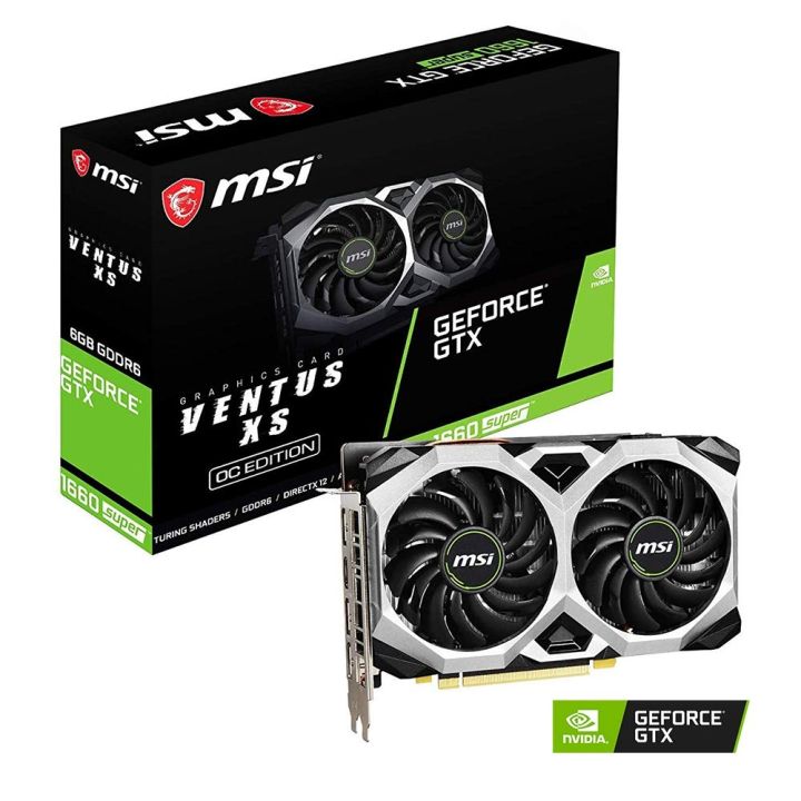 MSI Gaming GeForce GTX 1660 6GB GDDR6 192-bit HDMI / DP HDCP Support Dual Fan VR Ready OC Graphics Card