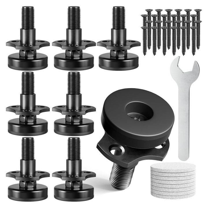 Nullmul%20Adjustable%20Leveling%20Feet,%203/8inch-16%20Thread%20T-Nut%20Kit%20Furniture%20Levelers%20Table%20Feet,%20Heavy%20Duty%20Leg%20Levelers%204%20Pack%20-%20Image%202