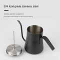 550ML Stainless Steel Coffee Drip Kettle with Thermometer Gooseneck Pour Over Coffee Tea Pot Coffee Pots. 