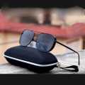 Full Black Sunglasses for Men round Shape UV400 Protection Fashionable Eye Wear. 