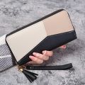 MRK3C Sales promotion Leather PU card holder wallet long ladies zipper fashion wallet handbag coin clip wallet. 