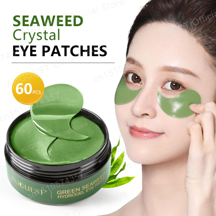 AUQUEST Skin Care Eye Mask Patch Beauty Anti-Moisturizing Hyaluronic Patch Eye Mask 60pcs Seaweed Crystal Acid Dark Circles