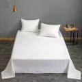 White Cotton Bedsheet Medium Size (182cm x 285cm). 