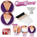 Cami Secret Set Of 3 Clip-On Camisole- Black/White/Beige. 