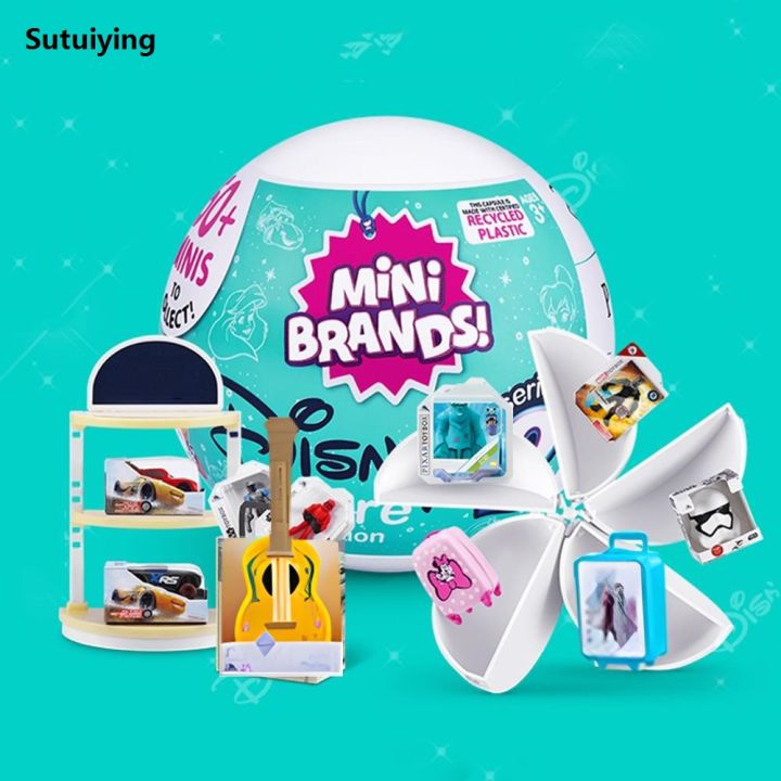 Sutuiying 5 Surprise Zuru Mini Brands Toys 5 Surprise 1PCS Zuru Mini Brands Fashion Toy Original Miniature Toys Mystery Anime Blind Box Cute Gifts