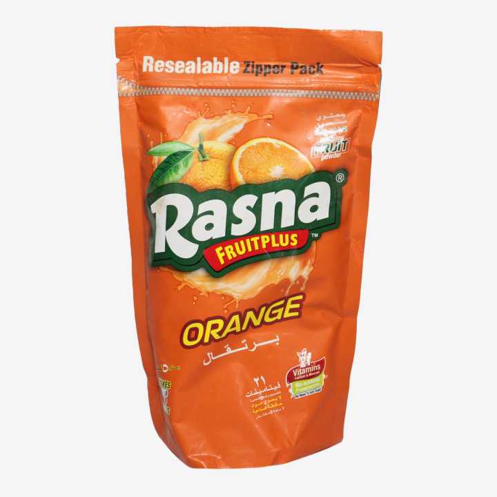 Rasna Fruit Plus Orange Powder Juice 400Gm