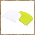 Kqueebee 2 Pieces Dough Scraper Bowl Scraper Food-Safe Plastic Dough Cutter Flexible Plastic Scraper Practical Bench Scraper. 