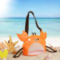 Clothes Mesh bag Kids Toys Sundries Crab shape Beach Storage Children sand away for Outdoor Beach activity Children's  storage Travel Picnic. 