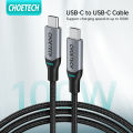 Choetech PD100W USB-C to USB-C Cable | 480Mbps |20V/5A High Speed Charging | Nylon Braided And Aluminum Housing. 