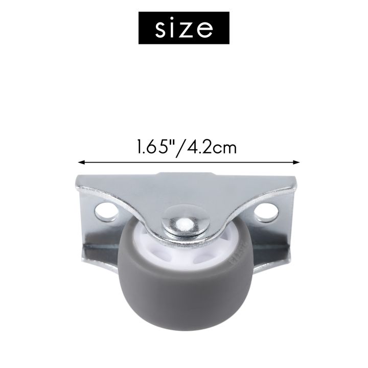 8PCS%20TPE%20Caster%20Wheels%20Duty%20Fixed%20Casters%20with%20Rigid%20Non-Swivel%20Base%20Ball%20Bearing%20Trolley%20Wheels%20Top%20Plate%201%20Inch%20-%20Image%204