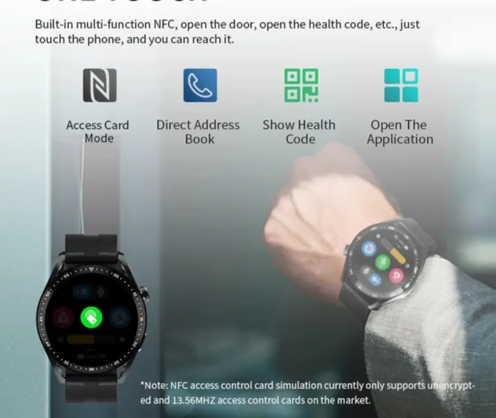 HW28%20NFC%20Smart%20Watch%20Men%201.39%20Inch%20HD%20Screen%20Voice%20Assistant%20Bluetooth%20Call%20-%20Image%204