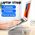 Adjustable Aluminum Laptop Stand for 10 to 17 inch Devices – Compatible for MacBook, HP, Dell, Lenovo & All Other Notebook. 
