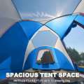 10 Person Family Tents for Camping Waterproof, Music Festival, Parties,2 Room Big Tent with 4 Large Mesh Windows, Double Layer,. 
