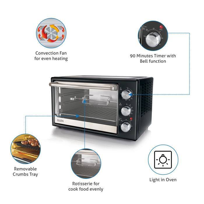 Glen%20Oven%20Toaster%20Griller%2042L%20(OTG)%20Convection%20Fan,%20Motorized%20Rotisserie%202000W%20-%20Image%204