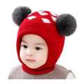 Newborn Cute Warm Baby Woolen Earflap Monkey Cap Topi Soft Knit Sock Winter Hat Beautiful Design For Baby Boy And Girl. 
