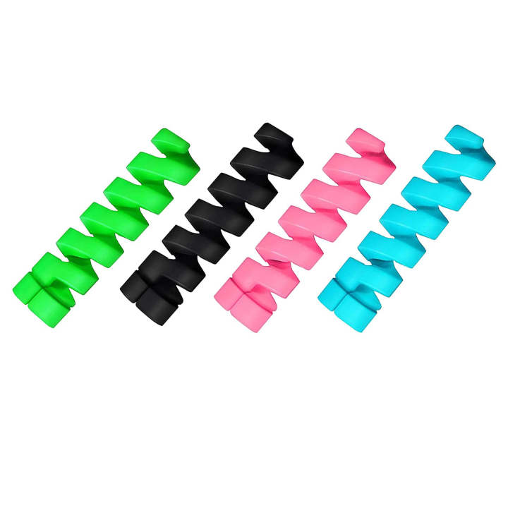 Spiral%20Charger%20Spring%20Cable%20Protector%20Data%20Cable%20Saver%20(Pack%20Of%204)%20-%20Image%205