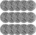 STEEL JALI/ Jali Stainless Steel Sponges, Steel wire Wool Jali Scrubber for Kitchen cleaner dish washer Pack Of 10Pcs. 