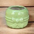 Gift Planter / Ceramics / Ribbon Design / 3 Inch Opening / 4*4 Inches. 