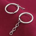 10pcs Key Ring Key Stainless Steel Waterproof Round Split Car Key Chain Keyrings String Split. 