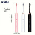 X-3 Sonic Electric Toothbrush | 6 Brushing Modes | 42,000 VPM High-Frequency Vibration | IPX7 Waterproof | USB Rechargeable | 4 Replacement Brush Heads. 