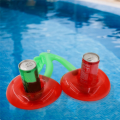 1Pcs Floating Inflatable Cup Holder Swimming Pool Drink Inflatable Ring Swimming Pool Double Mouth Cherry Cup Holder. 