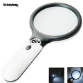 Difutagui Wenefang Sutuiying 30X Handheld Magnifier Independent Lighting Design 3LED Double Fifty percent discount Luxury Luxury Glass Lens Appreciation Reading Magnifiers Jewelry Repair Tool. 