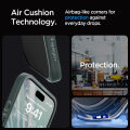 Transparent iPhone 14 Pro Max Back Case Cover, iPhone 14 Pro Max Cover with Camera Stainless Steel Metal Ring and Shockproof Bumper (Deep Purple). 