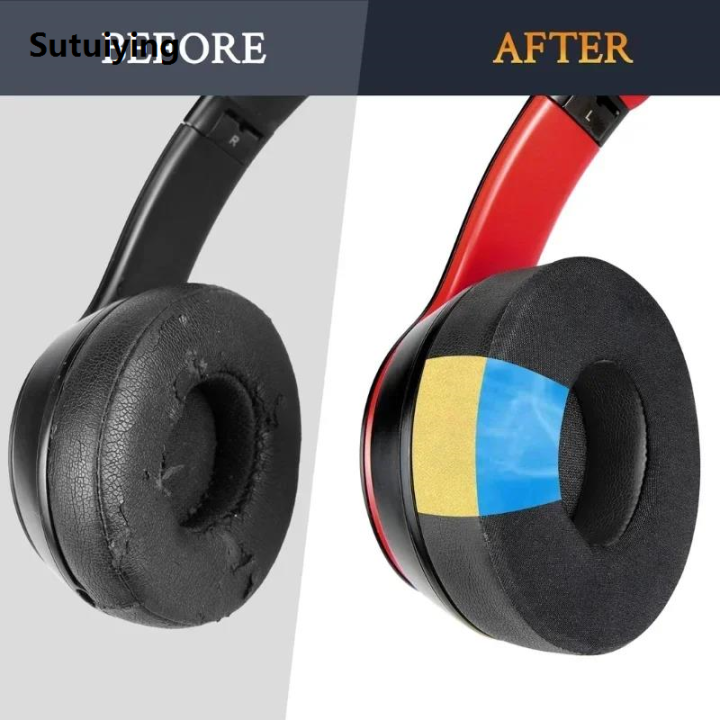 Sutuiying%201%20Pair%20Cooling%20Gel%20Replacement%20Ear%20Pads%20Cushions%20for%20Beats%20%E3%80%902025%20Version%E3%80%91%20Solo%202%20Solo%203%20Wireless%20Headphones%20Solo2%20Solo3%20Earpads%20-%20Image%204