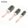 Sutuiying 1pc/ pink round comb for untangling, straight New curls and other hair types ideal for travel. 