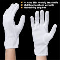 Formal dress guard costume for, gloves cotton gloves work men and women white 5/2 pair of anti-slip gloves jewelry check. 