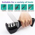 Manual Knife Sharpener 3-Stage Knife Sharpening Tool Professional | 3 Level Manual Knife Sharpening Tool. 