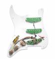 Fishman PRF-STR-WPG Fluence Loaded Pickguard-3 Single Width Pickups For Strat In White. 