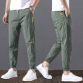 Men's Pants Casual Ankle-length Pants Men's Trendy All-match Loose Sports Pants Ice Silk Summer Thin Men's Korean Style Ankle-length Pants. 