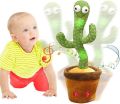 Rechargeable Dancing Cactus Toy Talking, Record & Repeating For Baby. 