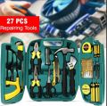 Multipurpose 27-Piece Repair and Maintenance Tool Kit – Chrome-Vanadium Steel with Carrying Case. 