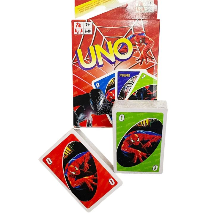 Mattel Games UNO The Amazing Spider-Man Card Game for Kids, Adults & Family with Deck & Special Rule Inspired by The Marvel Comic Book Series