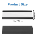 100 Pack Magnetic Label Holder C Channel Magnetic Labels, Magnetic Data Card Holder with Clear Plastic Protector. 