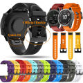 Watch Band 22mm Quick Release Soft Silicone Smart Watch Wrist Strap Replacement for Garmin Fenix 7X 6X 6 5X Plus. 