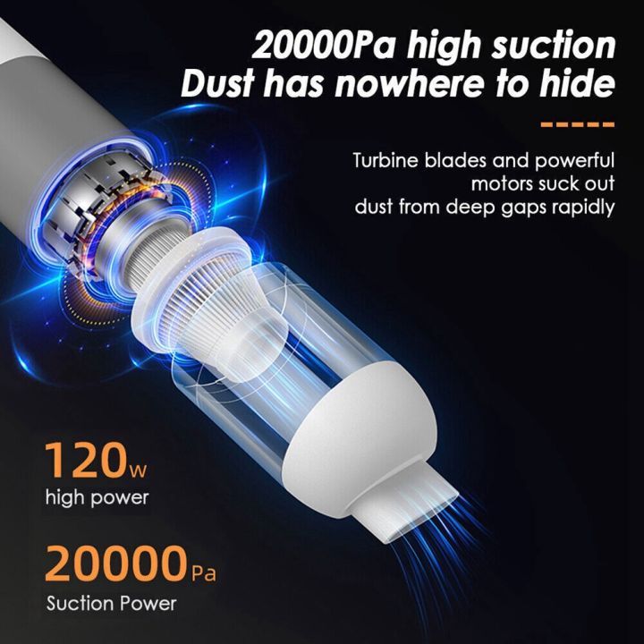 OYPFXMI%20Car%20Vacuum%20Cleaner%20Portable%20Handheld%20Vacuum%20Cleaner%20Mini%20for%20Car%20Wireless%20Dust%20Catcher%20Cyclone%20Suction(White%20Orange)%20-%20Image%209