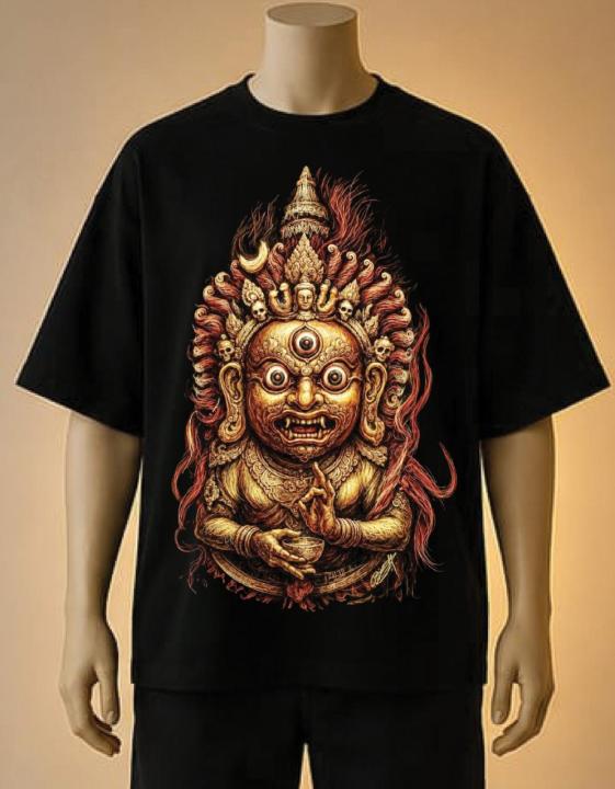 Hayangriv Bhairav Graphic | Printed T-Shirt | White, Maroon, Cream,black,brown,blue