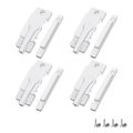 NAMUNY 4 Pack Window Sash Locks, Window Latches Replacement Sash Locks White Fits Horizontal Sliding Window. 