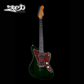 Jet Guitars JJ 350 GR R HH Roasted Maple Jazzmaster Green w/ Gigbag. 